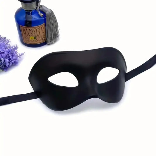 Black Lace Masquerade Mask for Men – Elegant Venetian Party Ball & Costume Accessory