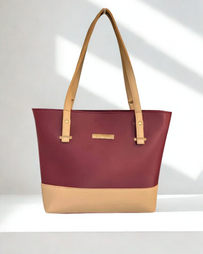 Elegant 3-in-1 Women’s Tote Bag Set – Large Shoulder Bag, Mini Crossbody & Wallet (Available in Multiple Colors)