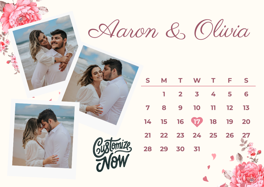Anniversary Digital Personalized Greeting Card –  Custom Design